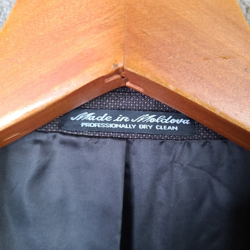 Kilburne And‎ Finch Jacket Mens 46L Brown Blazer Wool Blend 3 Button Suit Coat